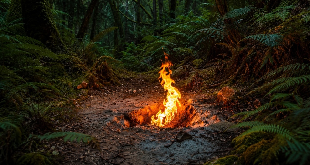 It has been burning in the middle of the forest for 104 years - Breaking News
