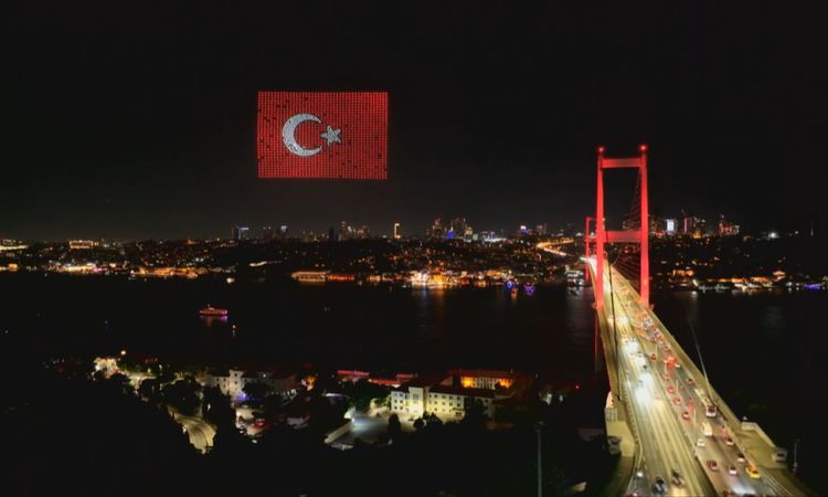 Drone Demonstration on the Martyrs' Bridge on the 10th Anniversary of July 15 - News