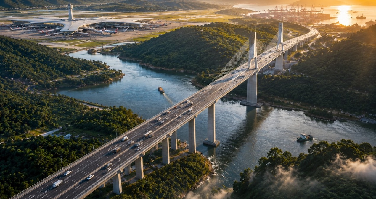 Ayrıntılar Netleşti: 8 şeritli köprü için çalışmalar resmen start aldı: Dağlık bölgeyi dev havalimanı ve liman