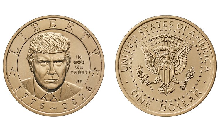 A gold coin featuring Trump will be printed to mark the 250th anniversary of the independence of the USA - News