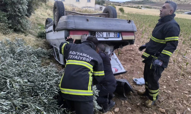 Adıyaman'da şarampole devrilen otomobilde sıkışan yaralı sürücüyü itfaiye kurtardı ve Merak Edilenler