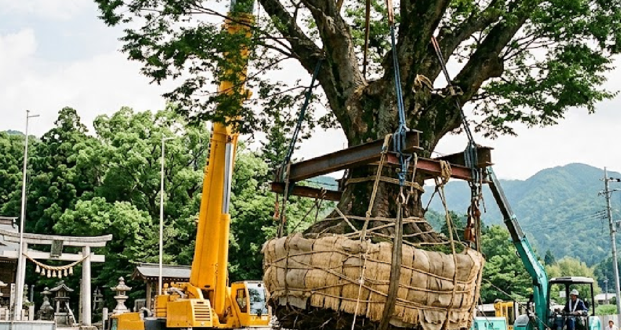 They carry trees for kilometers with cranes - Latest News