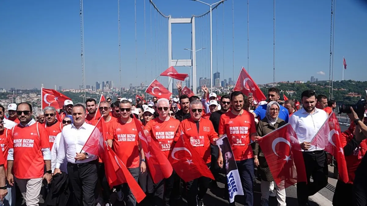 Hot Development: Minister of Youth and Sports Osman Aşkın Bak participated in the "Our Will, Our Victory March" (Details)