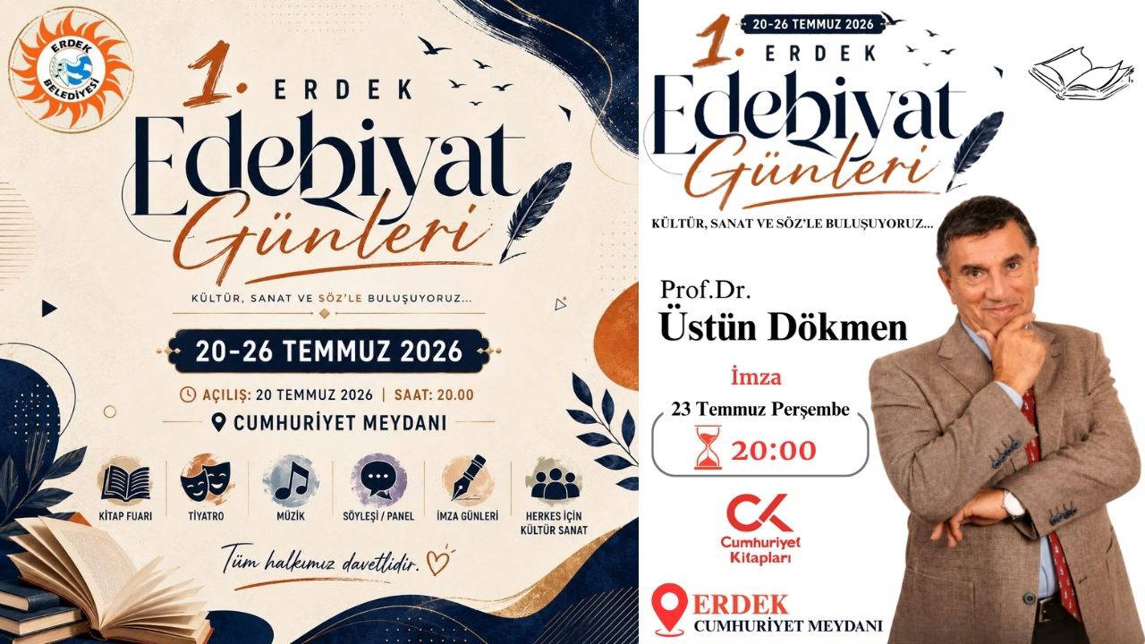 Erdek Edebiyat günleri başlıyor: İşte Ayrıntılar: Gelişmeler Takip Ediliyor