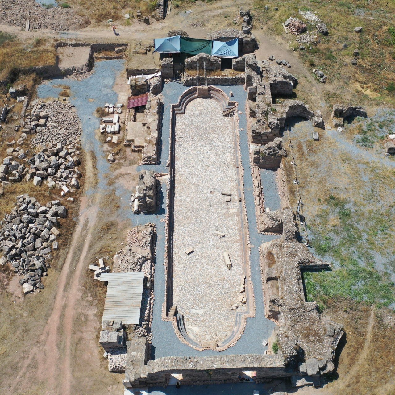 Here is the 2 thousand year old 'Olympic' pool: Here are the Details