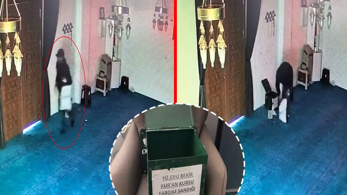 Agenda - Theft in the mosque in Bursa! He broke the charity box and stole 100 thousand TL and ran away: Those moments are on camera: Here are the Details