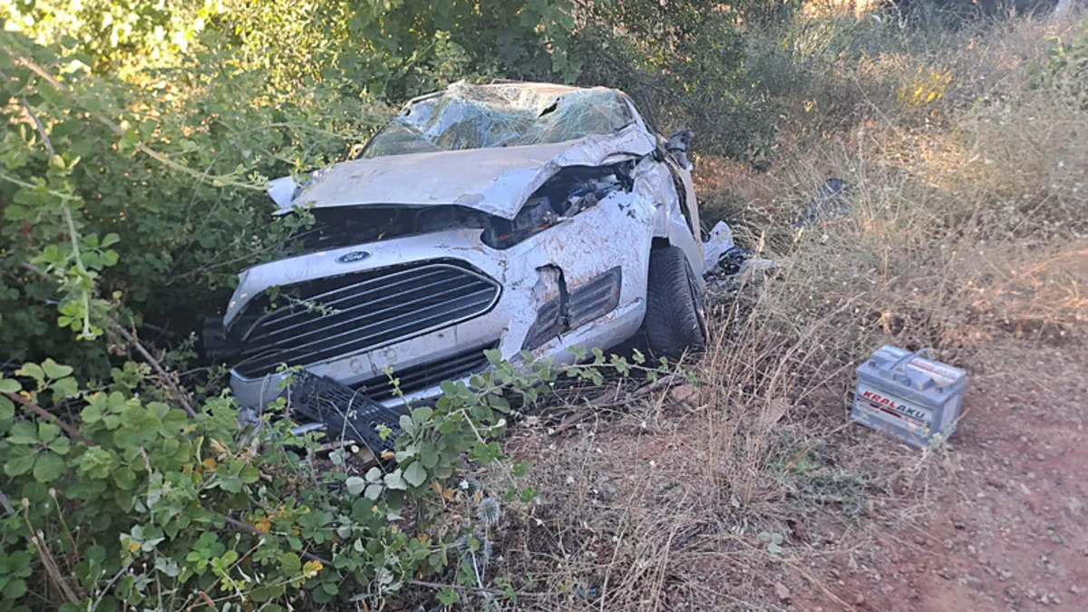 Agenda - A car overturned into a ditch in Denizli: 1 dead, 1 injured (Details)