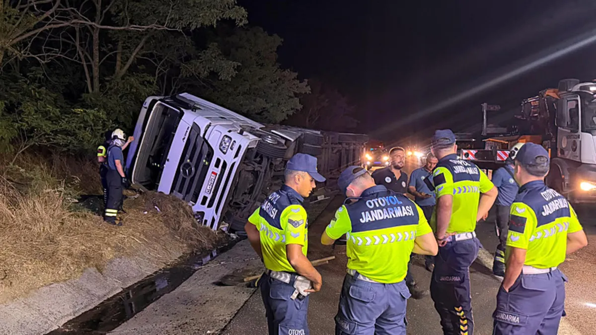 Analysis | Truck accident in Tekirdağ: Driver lost his life in the overturned vehicle (Details)
