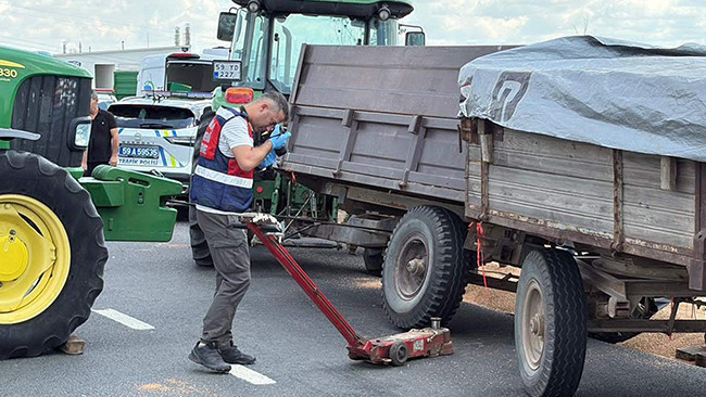 Tekirdağ'da korkunç ölüm: Lastik değiştirirken devrilen römorkun altında kaldı (Detaylar) | İşte Tüm Ayrıntıla