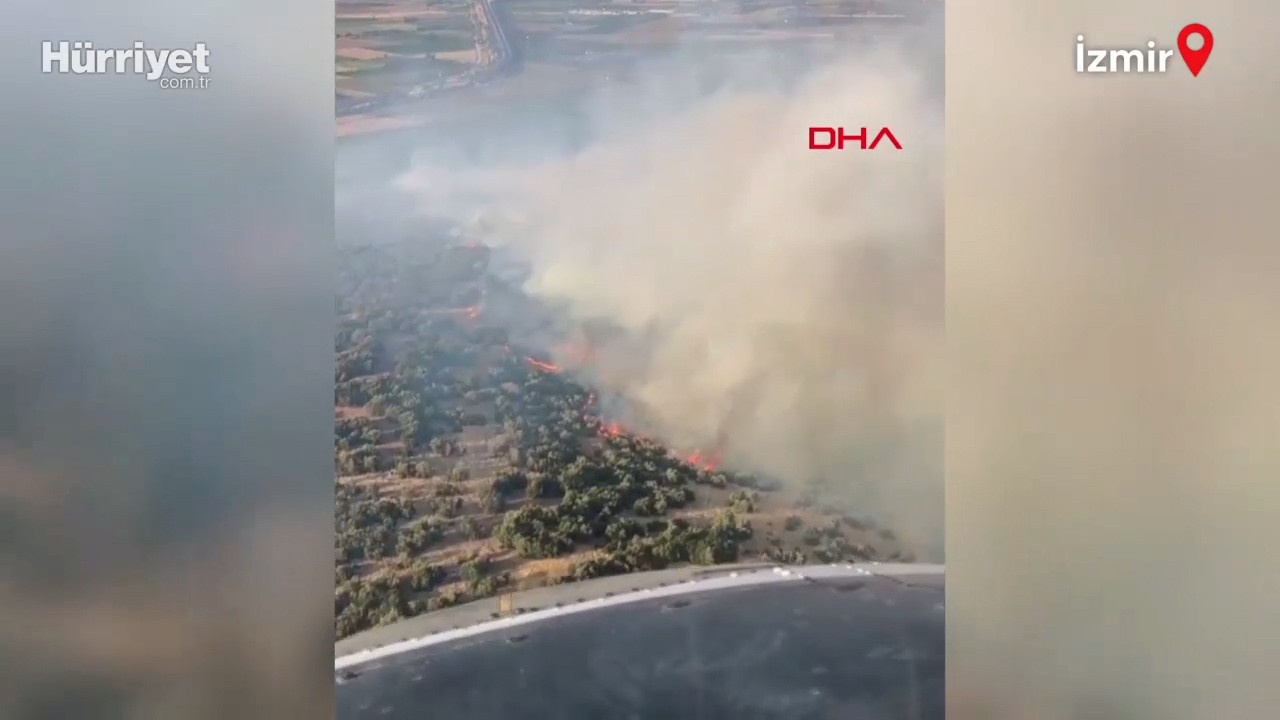 İzmir’de orman yangını; ekiplerin havadan müdahalesi sürüyor: Gelişmeler Takip Ediliyor