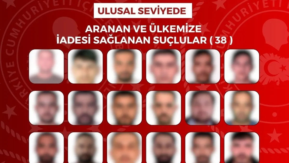 Kritik Açıklama: Suçlulara yurt dışında da nefes aldırılmadı! 65 firari adalete teslim edildi ve Son Gelişmele