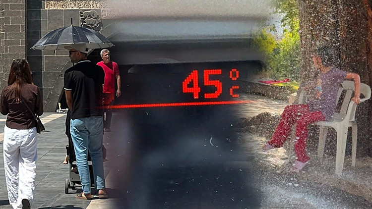 Son Gelişme: Diyarbakır'da kavurucu sıcaklar! Termometreler 45 dereceyi gösterdi: ağaçtan sarkıtılan hortumla