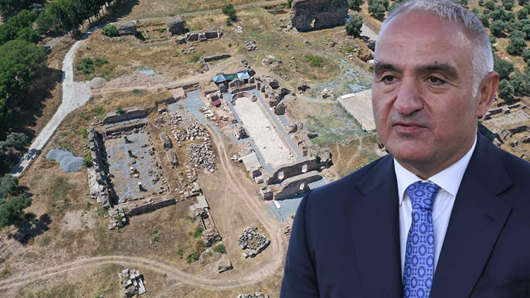 Kritik Açıklama: Bakan Ersoy: Tralleis'te 2 bin yıllık 300 kişilik antik havuz gün yüzüne çıkarıldı (Detaylar)