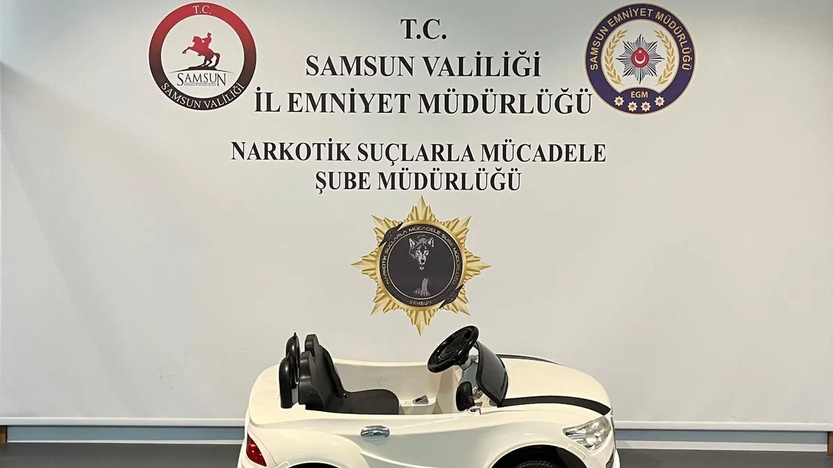 Kritik Açıklama: Çocuk oyuncağında zehir sevkiyatı: Akülü arabanın tekerleğinden 705 gram metamfetamin çıktı: