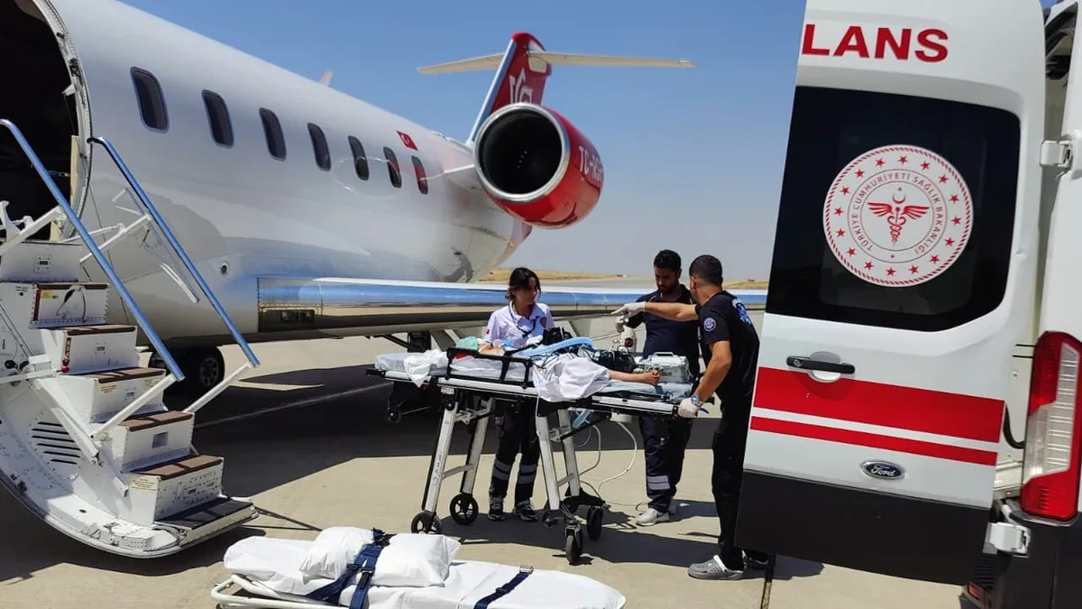 Son Gelişme: Hastane bahçesinde silahlı saldırı! Yaralanan küçük kız ambulans uçak ile Ankara’ya sevk edildi v