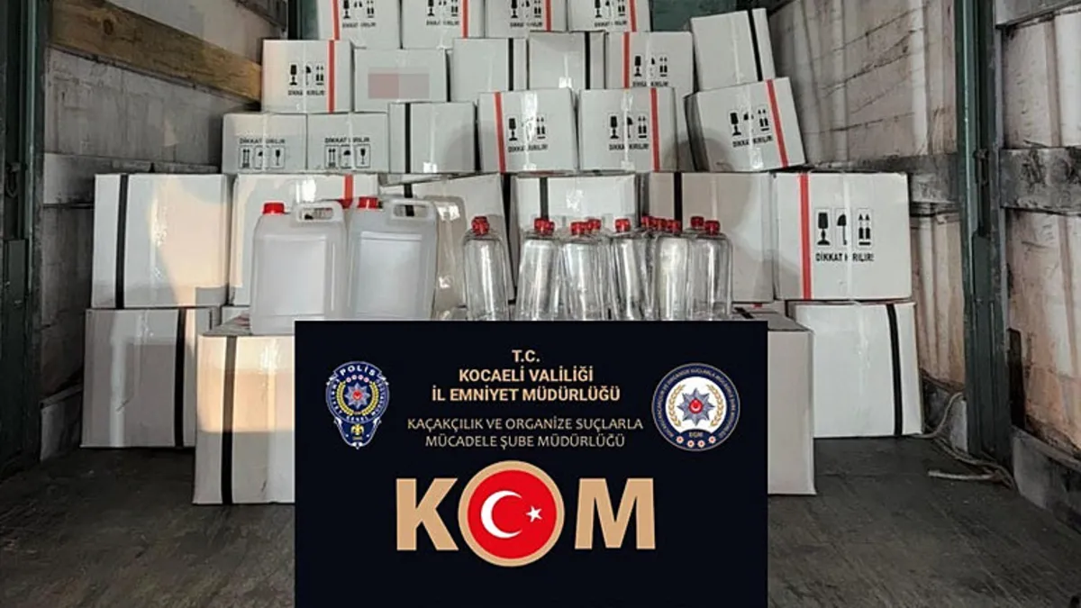 Gündemden Son Bilgiler: Kocaeli’de binlerce litre kaçak alkol ele geçirildi! (Detaylar)
