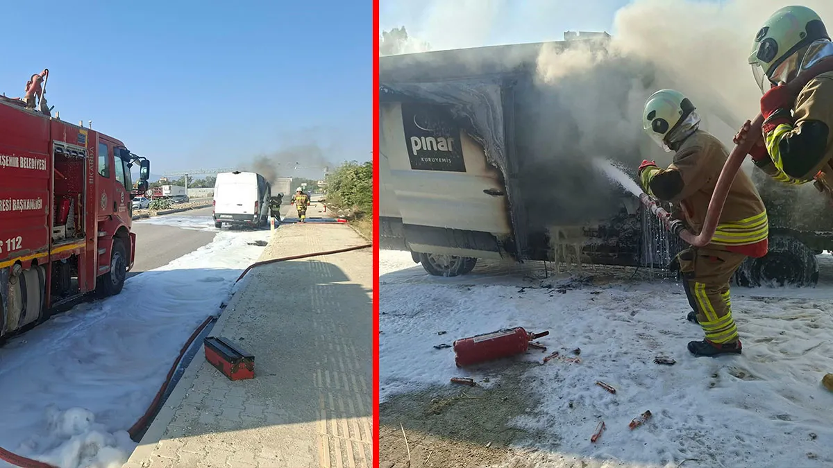 Ayrıntılar Netleşti: Hatay’da korkutan yangın! Seyir halindeki minibüs alev topuna döndü: Patlamalar peş peşe