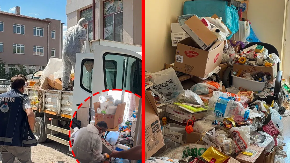 Kütahya’da çöp ev alarmı! Kötü koku mahalleyi ayağa kaldırdı: Profesörün 2 dairesinden çıkanlar akıllara durgu