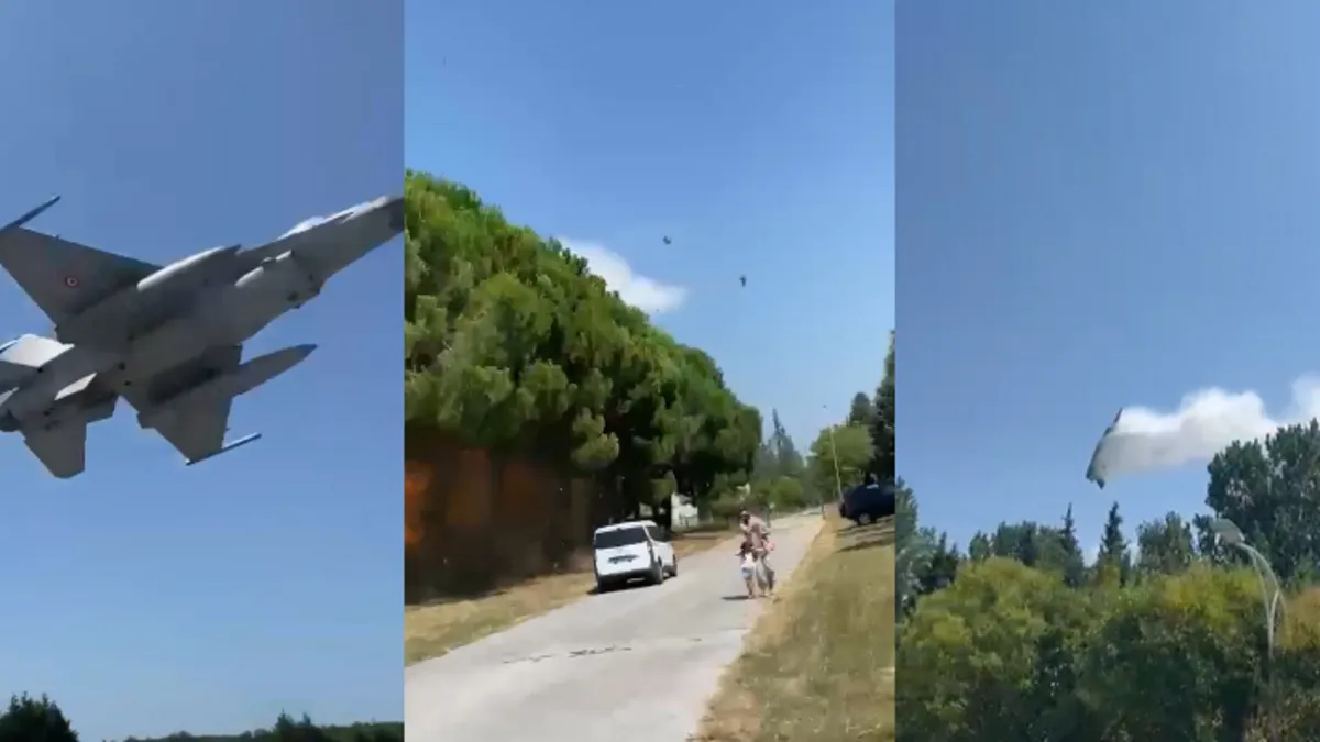 Son Gelişme: Son Gelişme: Yalova'da F16 eğitim uçağı kaza kırıma uğramıştı! Yeni görüntüler gözler önüne seril