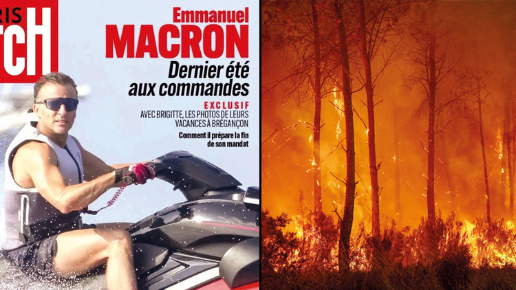 Sıcak Gündem: Fransa alevlerle Macron dalgalarla boğuşuyor: Jet skili tatili ülkede tartışma yarattı (Detaylar