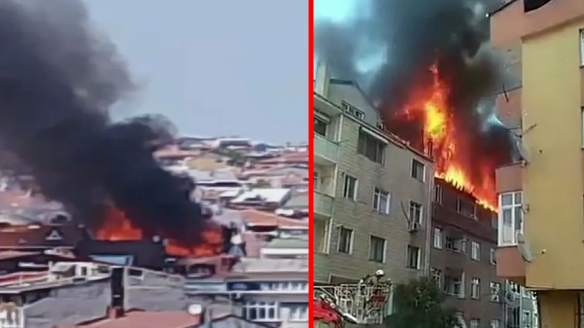 Son Gelişme: Gaziosmanpaşa'da 4 katlı binada yangın! Alevler yandaki apartmana sıçradı