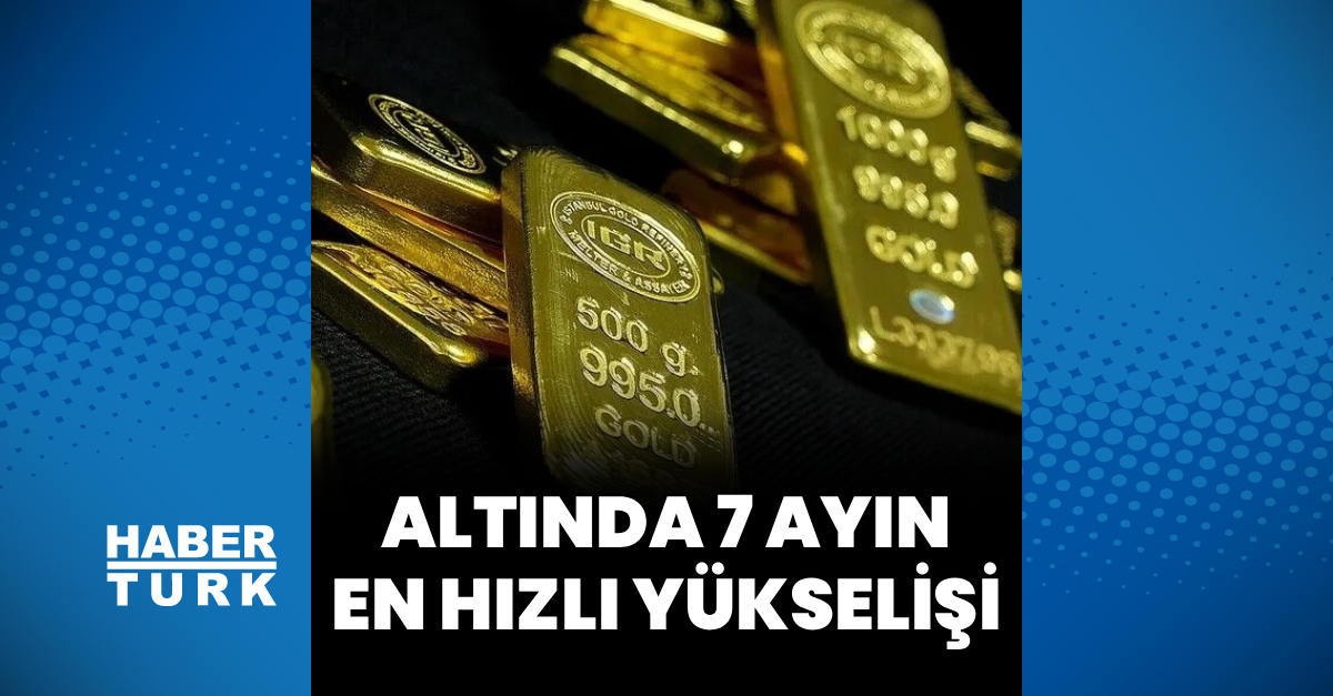 Son Gelişme: Altında 7 ayın en güçlü yükselişi: Gelişmeler Takip Ediliyor