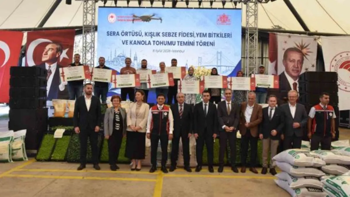 Son Gelişme: İstanbul’da çiftçiye sera örtüsü, fide ve kanola tohumu desteği verildi: Gelişmeler Takip Ediliyo