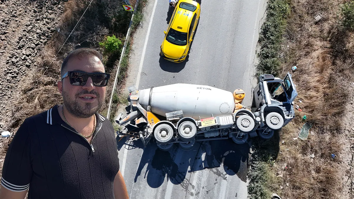 Arnavutköy'de zincirleme felaket! Virajı alamayan beton mikseri dehşet saçtı: ‘Kendimizi yol boşluğuna atıp…’
