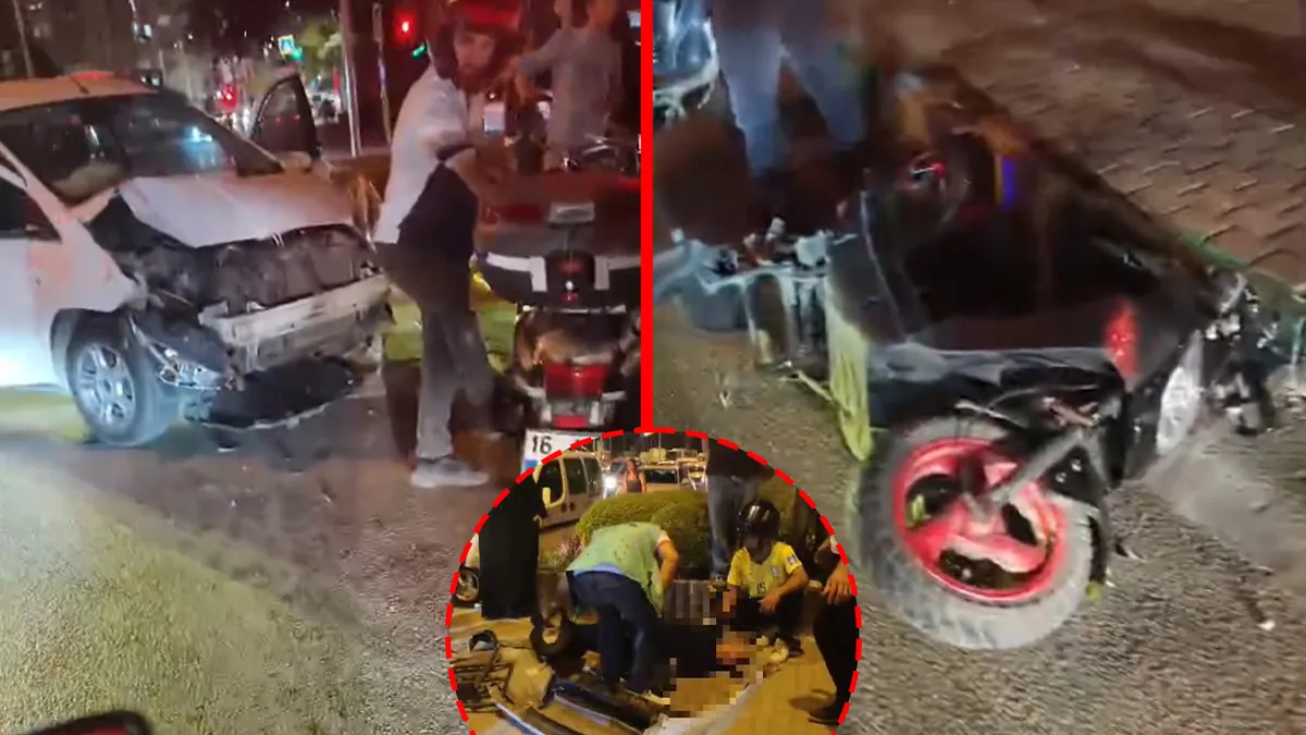 Son Gelişme: Bursa’da korkunç kaza! Kırmızı ışıkta geçen motosiklete otomobil çarptı: Ölü ve yaralı var! | İşt