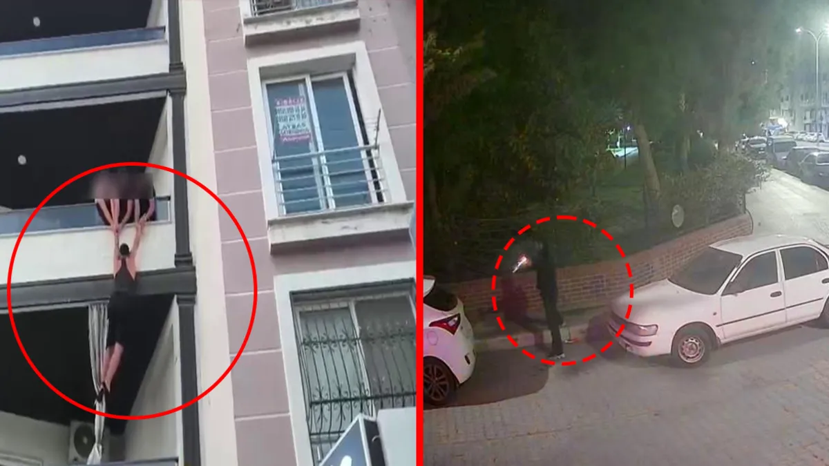 Kritik Açıklama: Hatay'da polisten kaçış planı kameralara yansıdı: Balkondan atlamaya çalışan zehir taciri yak