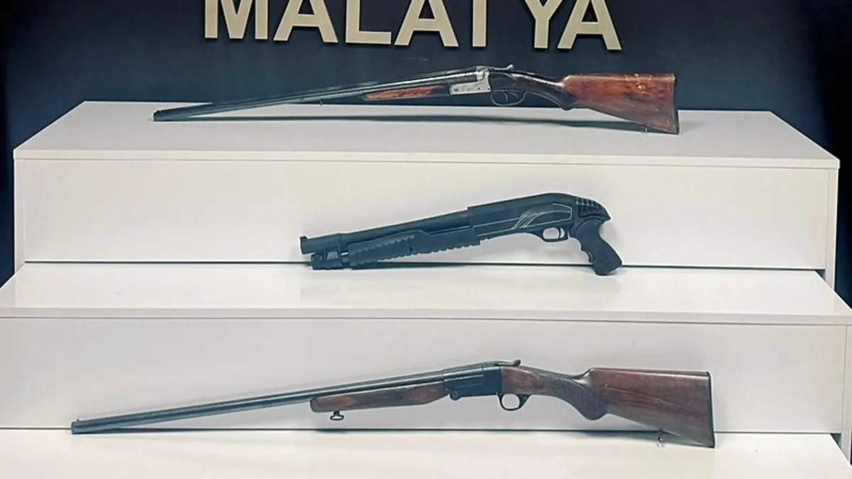 Son Gelişme: Malatya'da yasa dışı silah ticareti operasyonu: 3 gözaltı