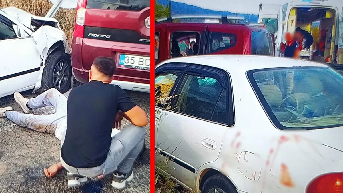 İzmir’de feci kaza! Hatalı manevra yapan otomobil başka bir araca çarptı: Yaralılar var!: Gelişmeler Takip Edi