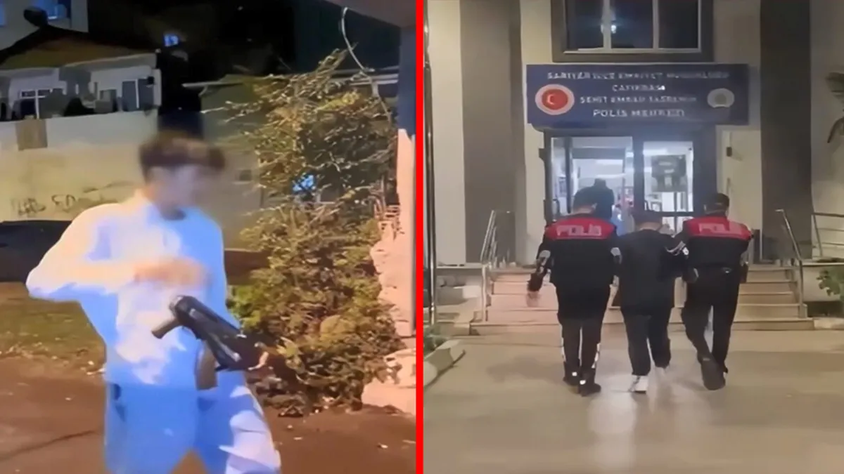 Sarıyer'de 14 yaşındaki çocuk dehşet saçtı! Kalaşnikoflu gözdağı kamerada ve Merak Edilenler