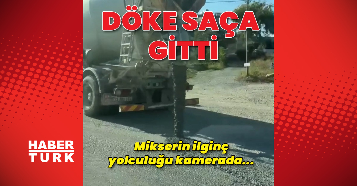 Gündemden Son Bilgiler: Yola beton döke döke ilerledi - Son Dakika Bilgileri