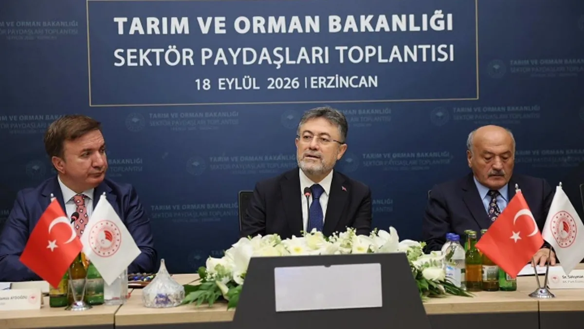 Kritik Açıklama: Bakan Yumaklı Erzincan’da sektör temsilcileriyle buluştu