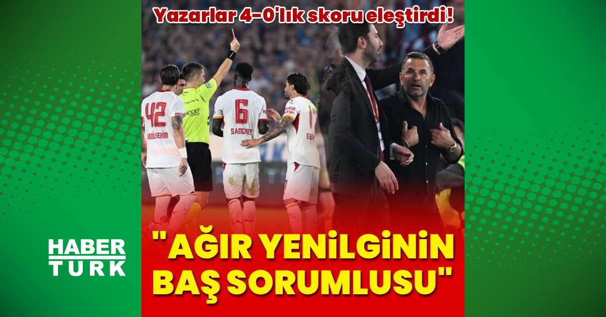 Gündemden Son Bilgiler: "Ağır yenilginin baş sorumlusu" | İşte Tüm Ayrıntılar
