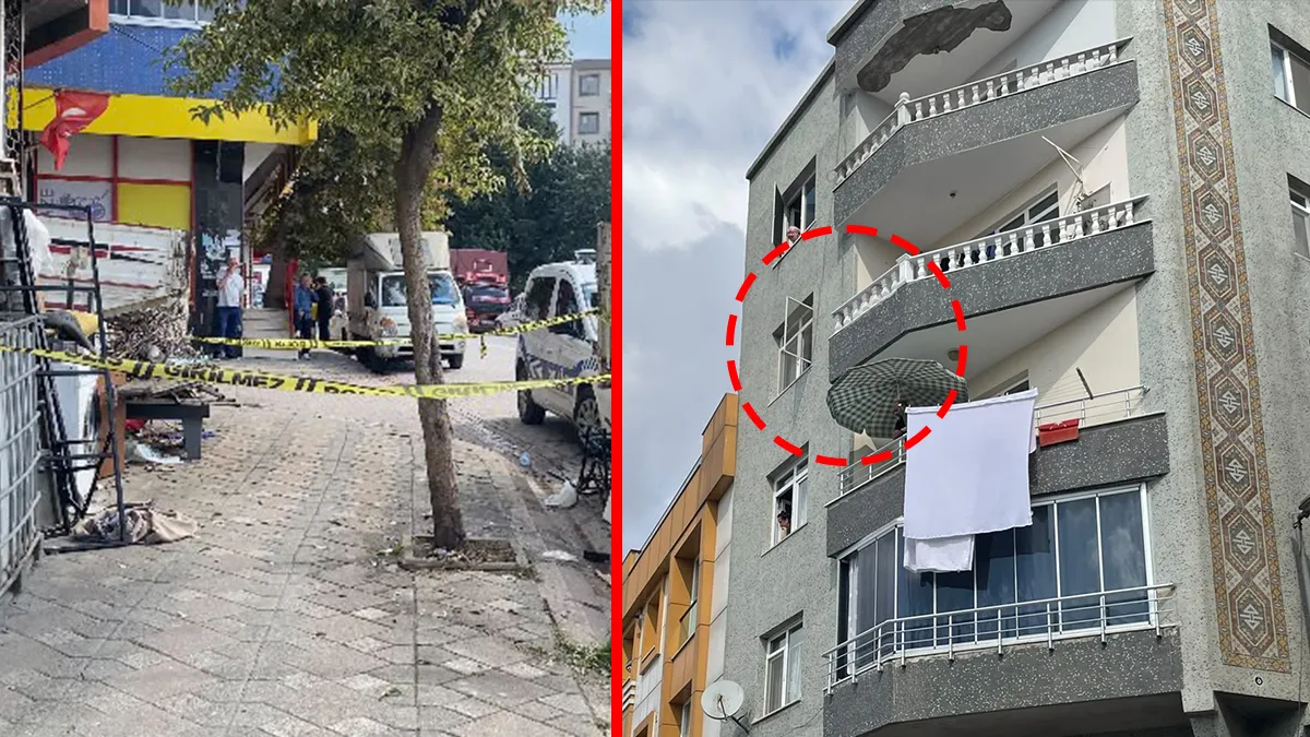 Yer Zeytinburnu! Ev temizliği sonu oldu: 5'inci kattaki balkonundan beton zemine gerileme kaydetti! ve Merak E