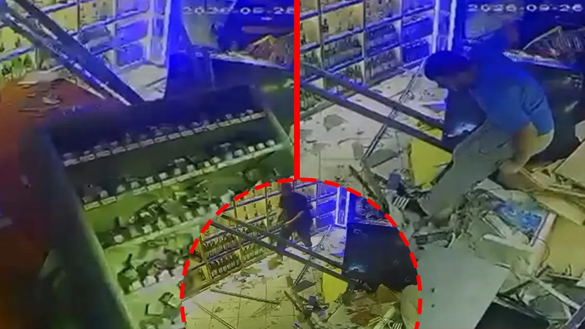 Sakarya’da dehşete düşüren anlar! Tartışma büyüyünce iş yerine kamyonuyla daldı: Müşteri saniyelerle kurtuldu!