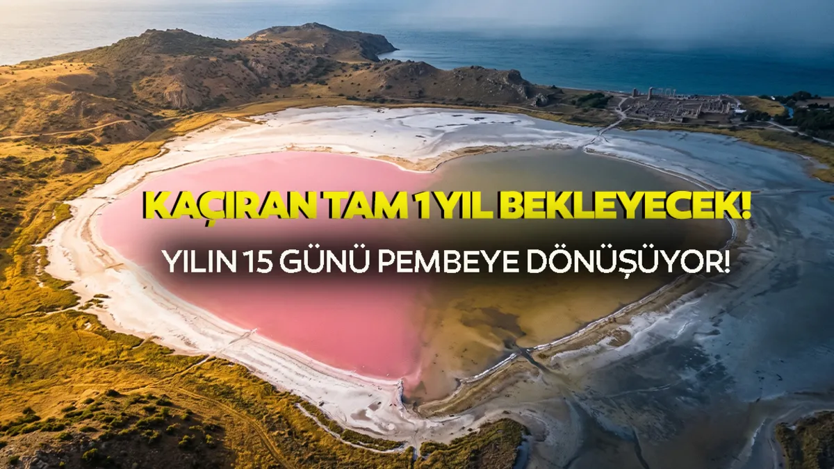 Kritik Açıklama: Kaçıran tam 1 yıl bekleyecek! Türkiye’deki o göl sadece 15 günlüğüne pembeye büründü | İşte T