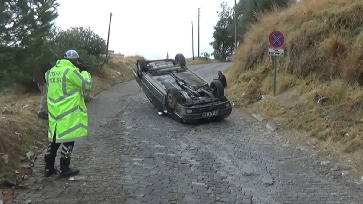 Ayrıntılar Netleşti: Freni tutmayan otomobil takla attı - Son Dakika Bilgileri