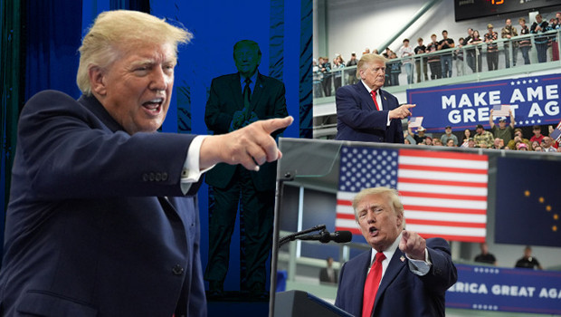 Donald Trump'ın korumaları alarma geçti: ABD Başkanı konuşurken tansiyon artış grafiği çizdi ve Merak Edilenle