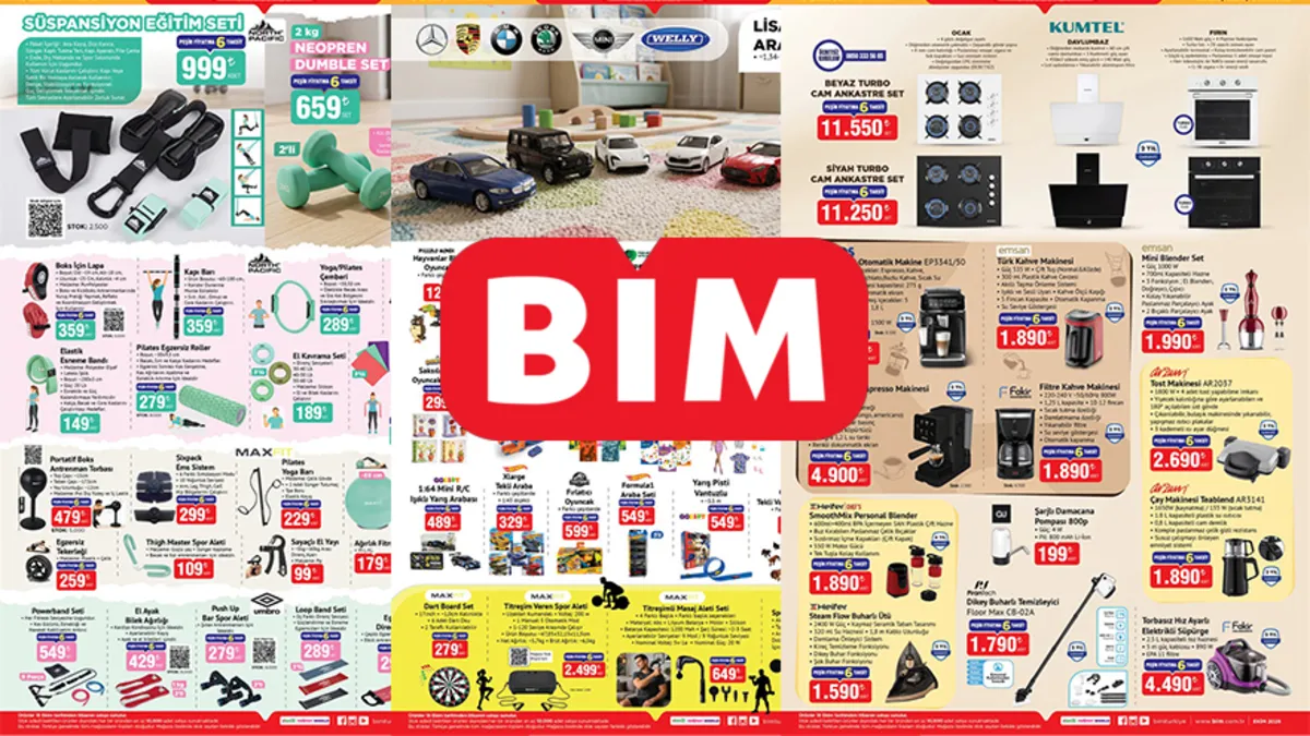 BİM aktüel 18 Ekim 2026 Pazar kataloğu: Türk kahve makinesi, blender set... Bu hafta BİM'de neler var? - Son D