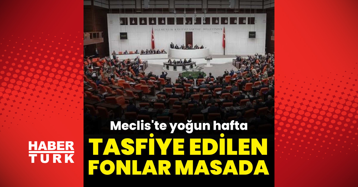 Son Gelişme: Meclis'te yoğun hafta! Tasfiye edilen fonlar masada: Gelişmeler Takip Ediliyor