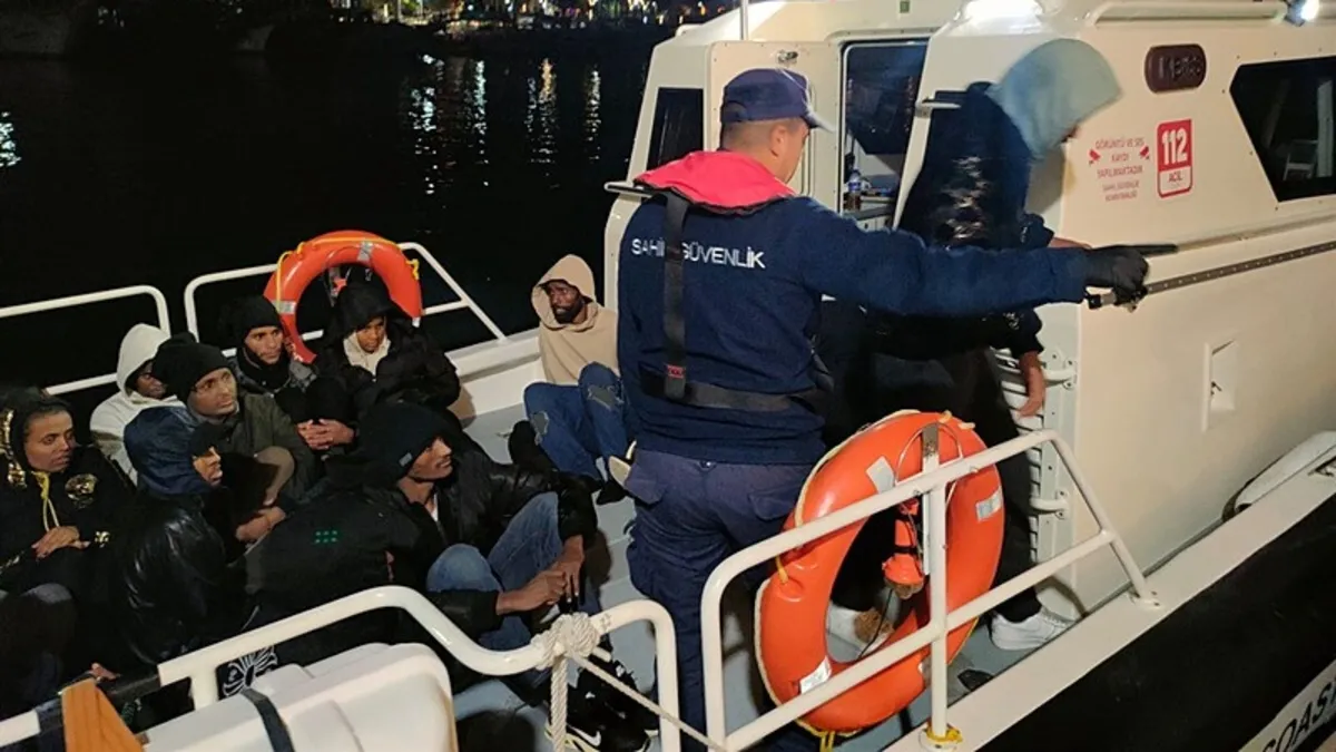 Son Gelişme: Bodrum’da 36 kaçak göçmen kurtarıldı