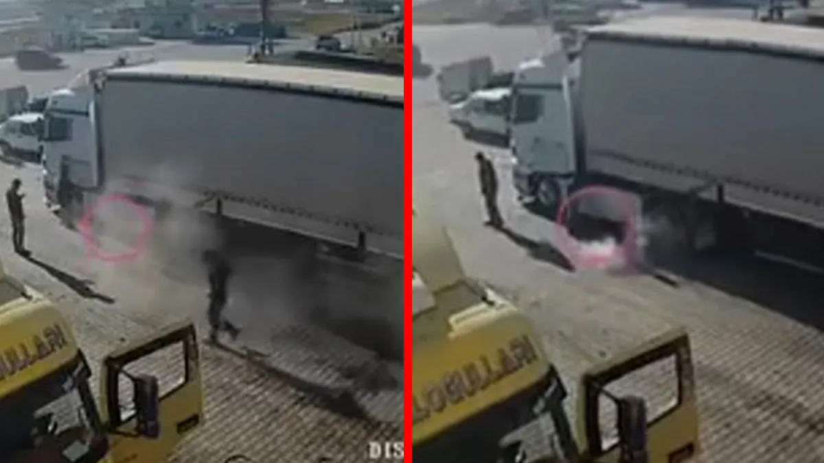 Konya’da faciaya ramak kala! Tır tamirinde korkutan patlama: Usta saniyelerle kurtuldu!: Gelişmeler Takip Edil