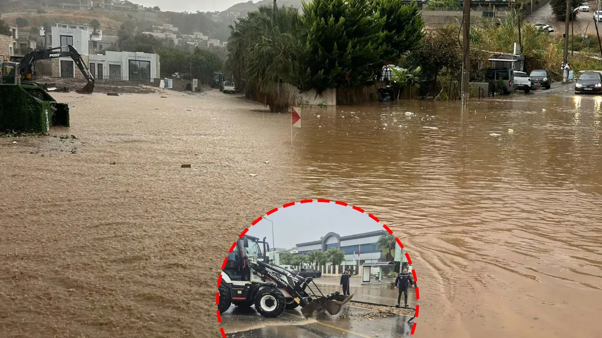 Bodrum’da sağanak kabusu! İstinat duvarı çöktü, iş yerlerini su bastı: O anlar kamerada: Gelişmeler Takip Edil