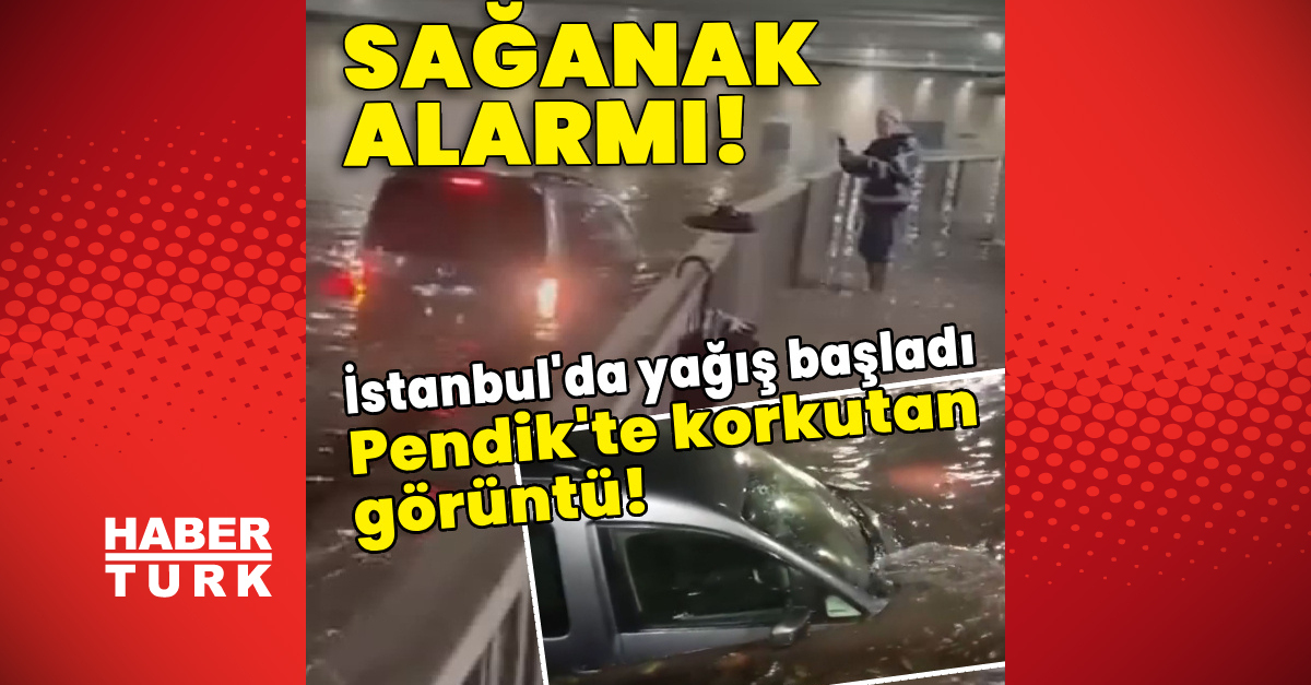 Sıcak Gündem: İstanbul'da sağanak alarmı! Pendik'te korkutan görüntü!: Gelişmeler Takip Ediliyor