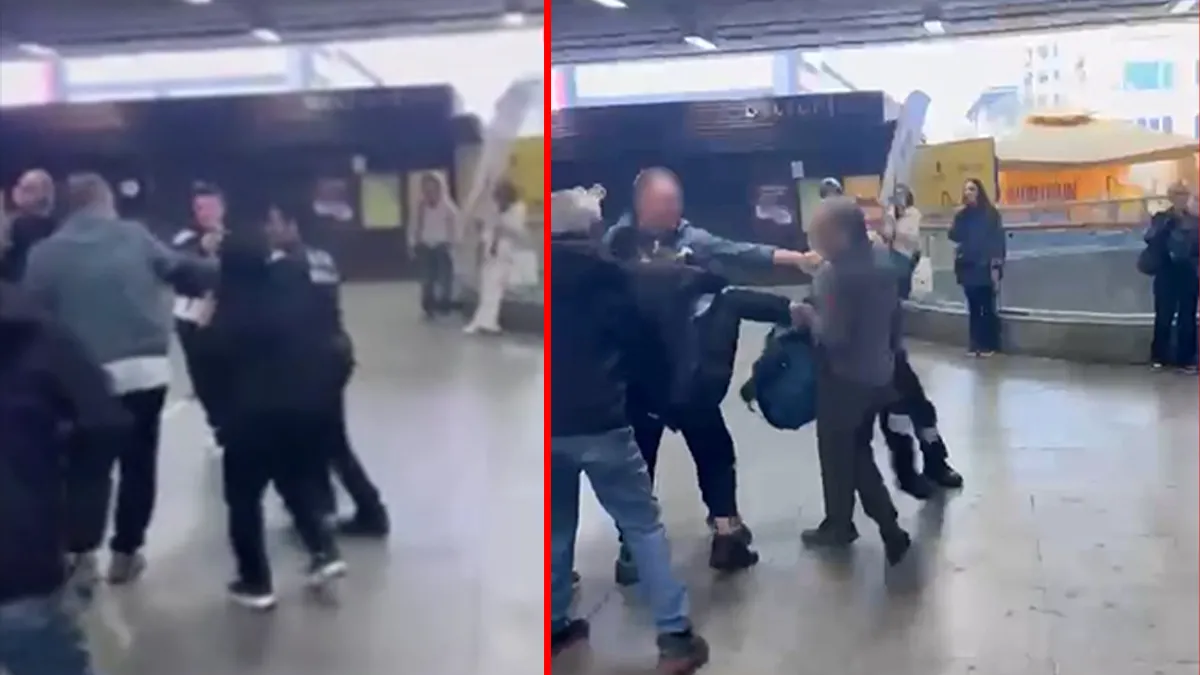 Son Gelişme: Yer Şişli! Metrobüs durağında güvenlik görevlisi dehşet saçtı: Tekmeli kavga kameraya böyle yansı
