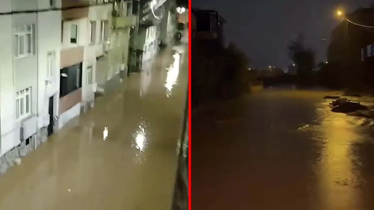 Gündemden Son Bilgiler: Çanakkale’yi sağanak vurdu! Sokaklar göle döndü: Vatandaşın suya olta attığı anlar kam