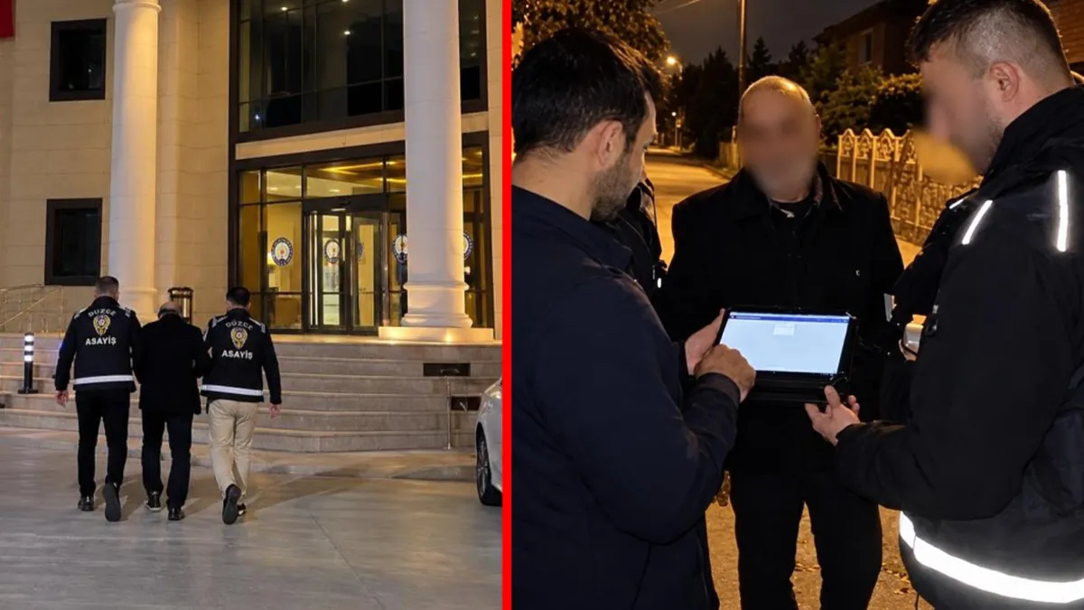 Sıcak Gündem: Düzce'de 14 yıllık firar emekli maaşı takibiyle bitti: Parmak izinden kıskıvrak yakalandı - Son